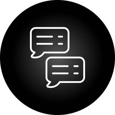 Sohbet balonları. Web simgesi basit tasarım