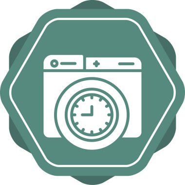 Saat. Web simgesi basit illüstrasyon 