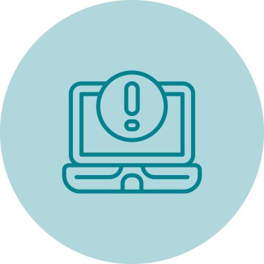 dizüstü bilgisayar simgesi, vektör illüstrasyonu basit tasarım