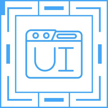 Kullanıcı Arayüzü Web simgesi vektör çizimi