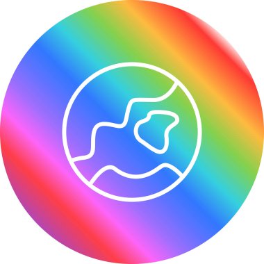 Küresel simge vektör illüstrasyonu 