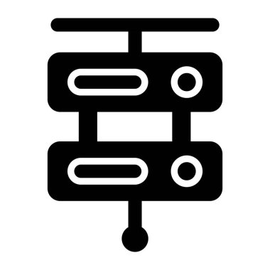 Web Sunucusu simgesi vektör illüstrasyonu 