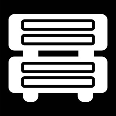 Web Sunucusu simgesi vektör illüstrasyonu 