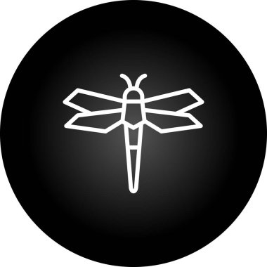 Yusufçuk web simgesi, basit vektör illüstrasyonu