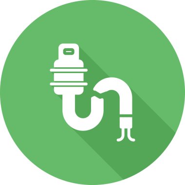 Kırık Kablo ağ simgesi, basit vektör illüstrasyonu