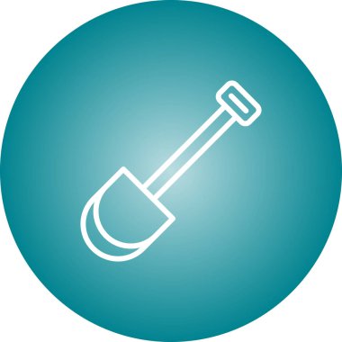 Web simgesi kürek, illüstrasyon vektör           