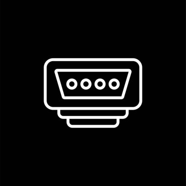 vga port simgesi web illüstrasyonu