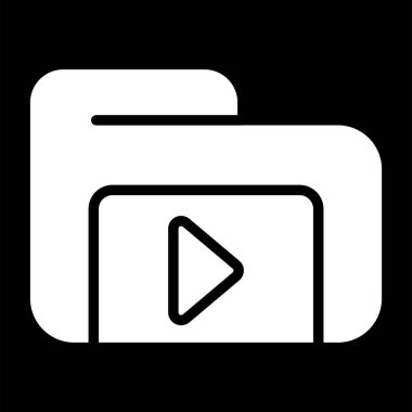 Video player vector icon design 