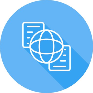 Belge Paylaşımı simgesinin vektör çizimi 