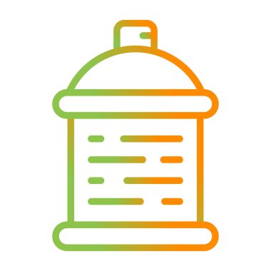 Sprey kutusu. Web simgesi basit illüstrasyon