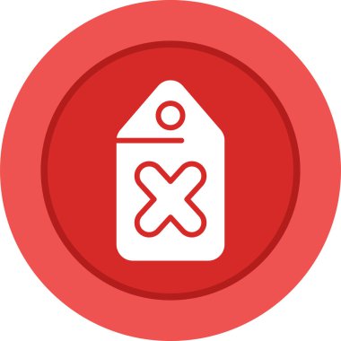 Etiket. Web simgesi basit illüstrasyon