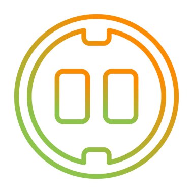 soket simgesi web basit illüstrasyon