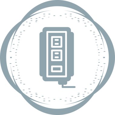 soket simgesi web basit illüstrasyon