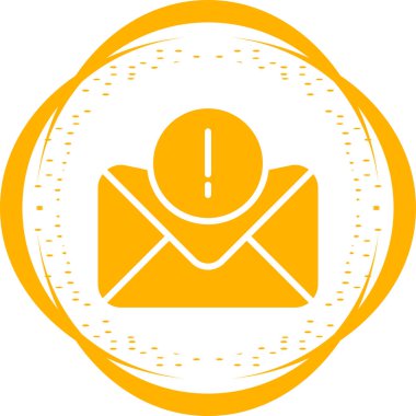 Hata İleti web simgesi, vektör illüstrasyonu