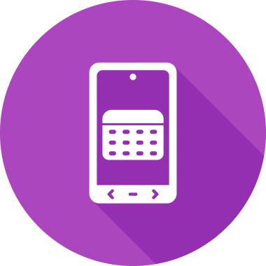 Takvim simgesi, vektör çizimi 