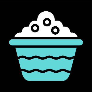 Kase simgesi, vektör illüstrasyonu basit tasarım