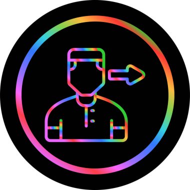 user icon, vector illustration simple design