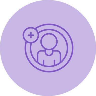 Hesap ekle. Web simgesi basit illüstrasyon