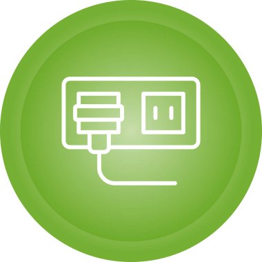 soket simgesi web basit illüstrasyon