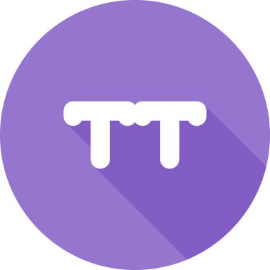 büyük harf web simgesi, basit vektör illüstrasyonu