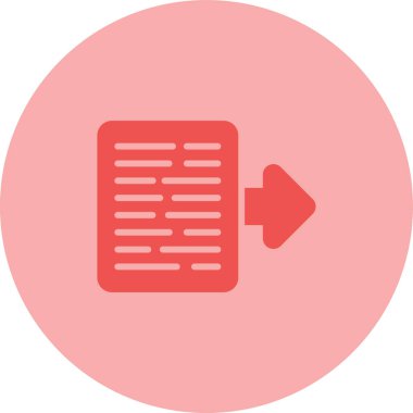 Belge Aktarma web simgesi, basit illüstrasyon 