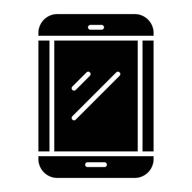 Akıllı telefon. Web simgesi basit illüstrasyon 