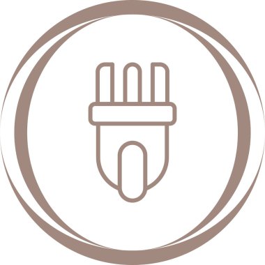 elektrik prizi simgesi. Web illüstrasyonu