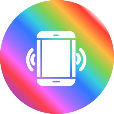 Akıllı telefon. Web simgesi basit illüstrasyon 