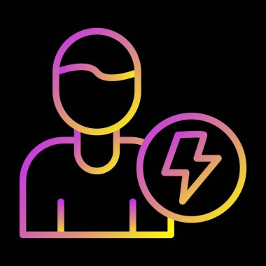 Yenilmez Ağ simgesinin vektör illüstrasyonu 