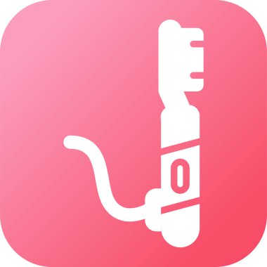 Elektrikli diş fırçası web simgesi, vektör illüstrasyonu