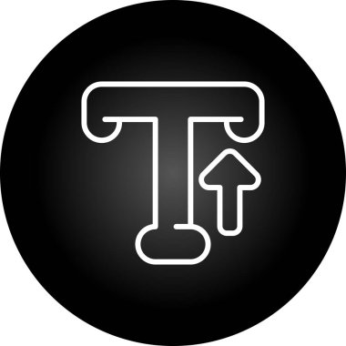 Typography web simgesi vektör illüstrasyonu