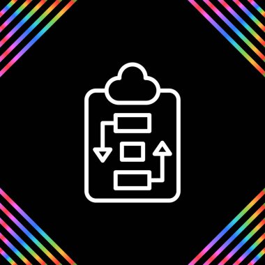 İş Planı simgesinin vektör illüstrasyonu    