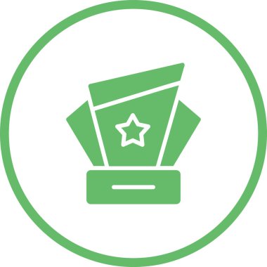 Award icon, vector illustration simple design