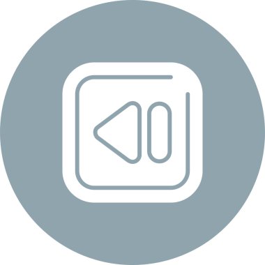 Vektör illüstrasyonu, Geri sarma düğmesi Simgesi