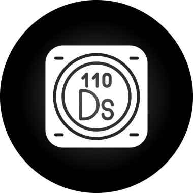 Metal kimyasal elementin web illüstrasyonu