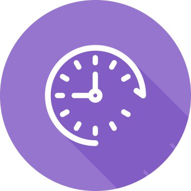 Saat simgesi vektör illüstrasyonu