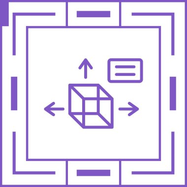 3B tasarım web simgesi, vektör illüstrasyonu