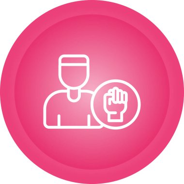 kullanıcı yetkilendirme simgesi vektör çizimi 