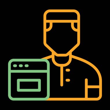 user icon, vector illustration simple design