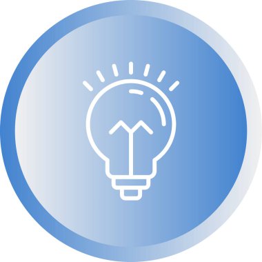 Bir fikrim var. Web simgesi basit illüstrasyon 