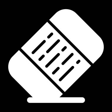 Silgi web simgesinin vektör illüstrasyonu 