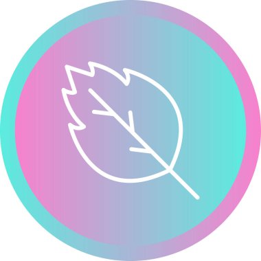 Sonbahar sezonu için özet tarzında meşe yaprağı simgesi