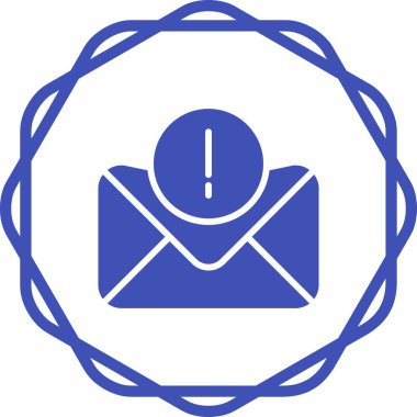 Hata İleti web simgesi, vektör illüstrasyonu