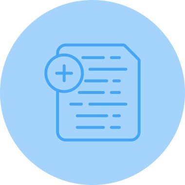 Belge Ekle simge, vektör illüstrasyonu basit tasarım