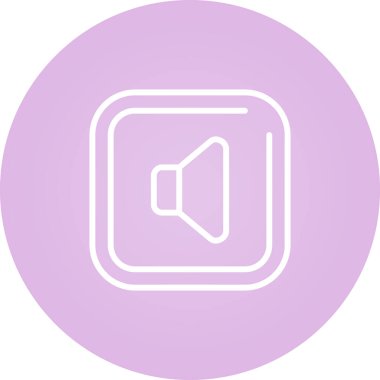 Konuşmacı. Web simgesi basit tasarım