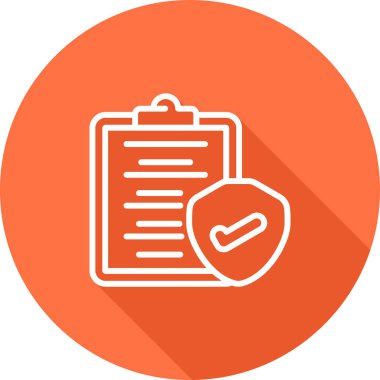  Gizlilik Politikası ikonu vektör illüstrasyonu