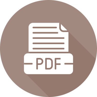 Belge Biçimi web simgesi, basit vektör illüstrasyonu