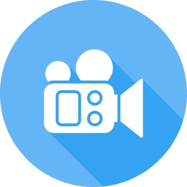 film kamera simgesi, vektör illüstrasyonu  