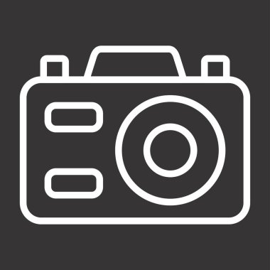 fotoğraf makinesi simgesi, vektör illüstrasyonu 