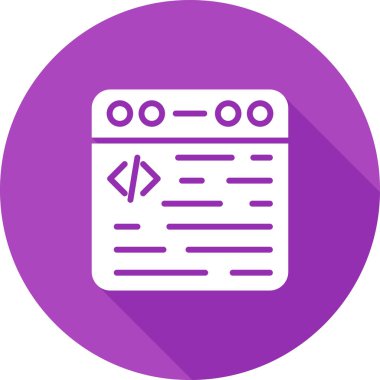 Web tarayıcı simgesi, vektör illüstrasyonu basit tasarım